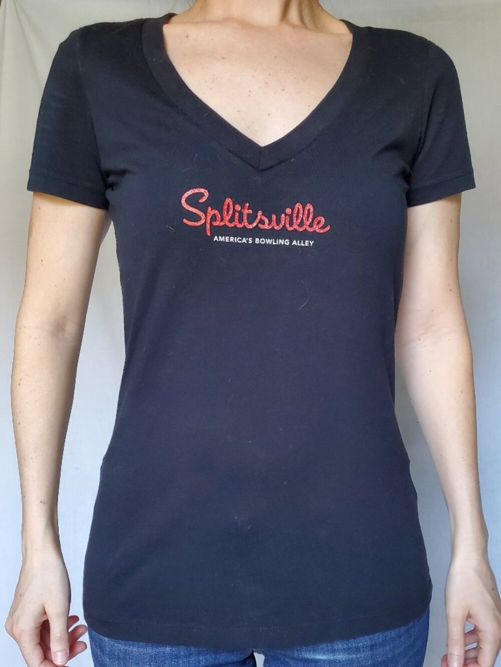 Splitsville Bowling Alley V-Neck Shirt